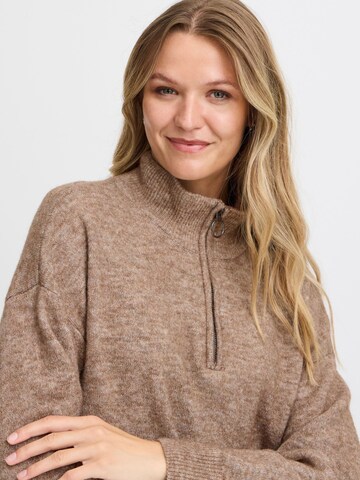 Fransa Knit dress ' SANNY DR 3 ' in Brown