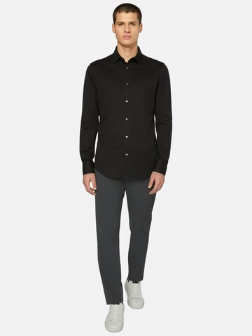 Coupe regular Chemise Boggi Milano en noir