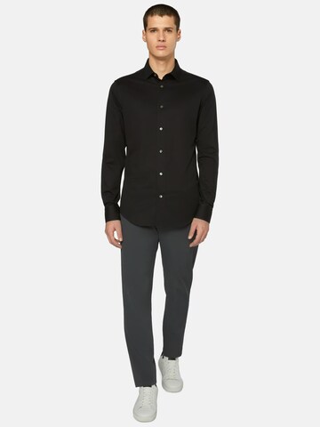 Boggi Milano Regular fit Button Up Shirt in Black