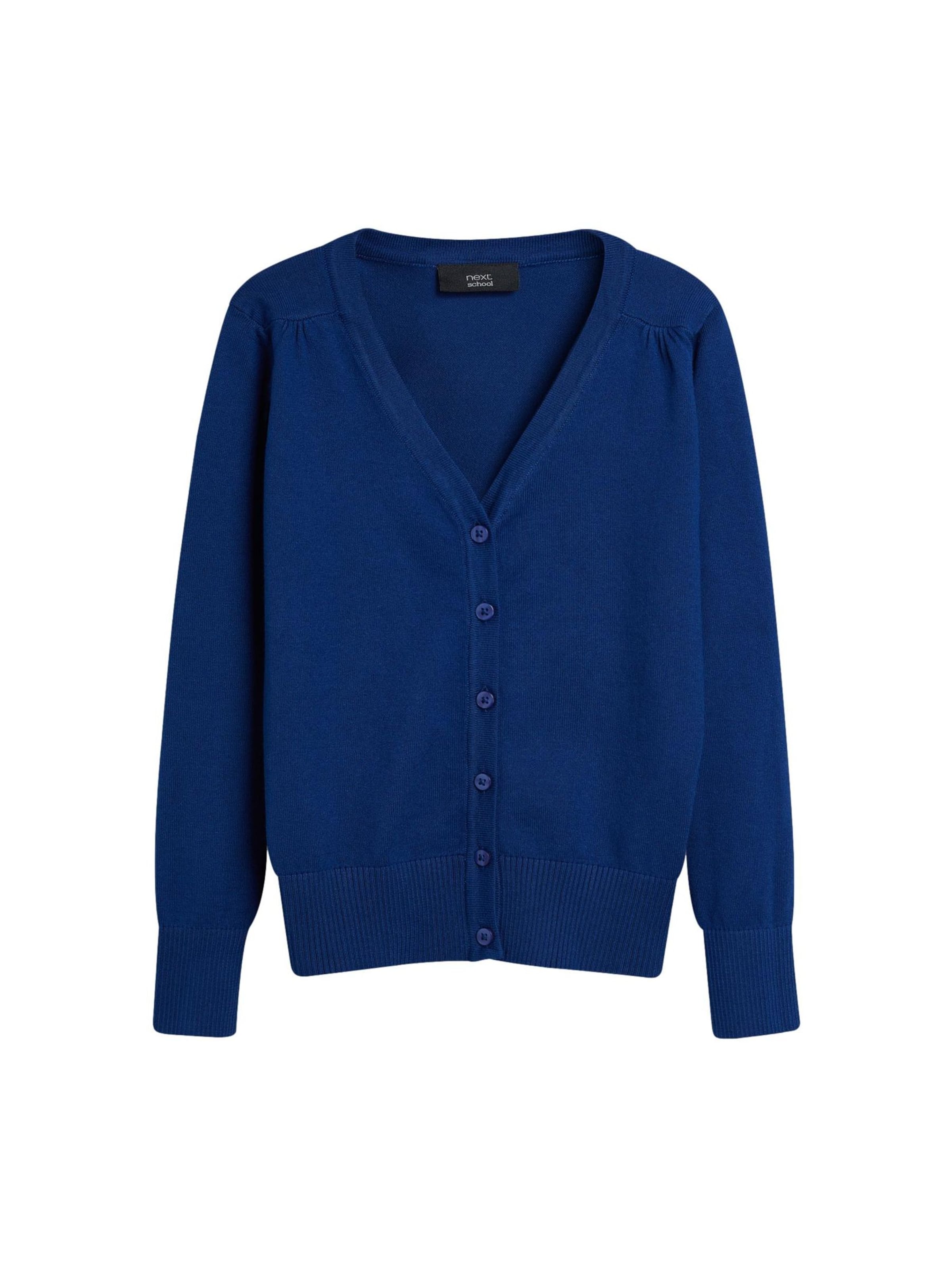 Geacă tricotată de la Next pe albastru: față