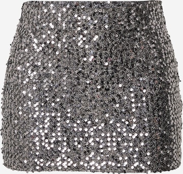 Nasty Gal Skirt in Silver: front