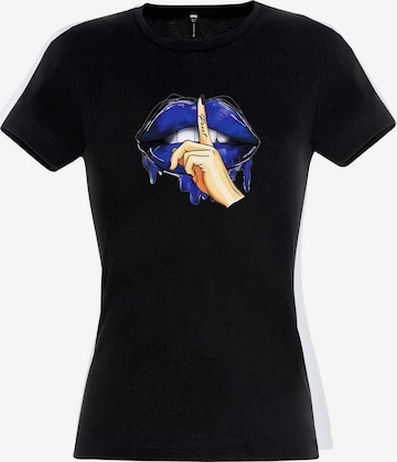RMK Shirt 'Be quit' in Black: front
