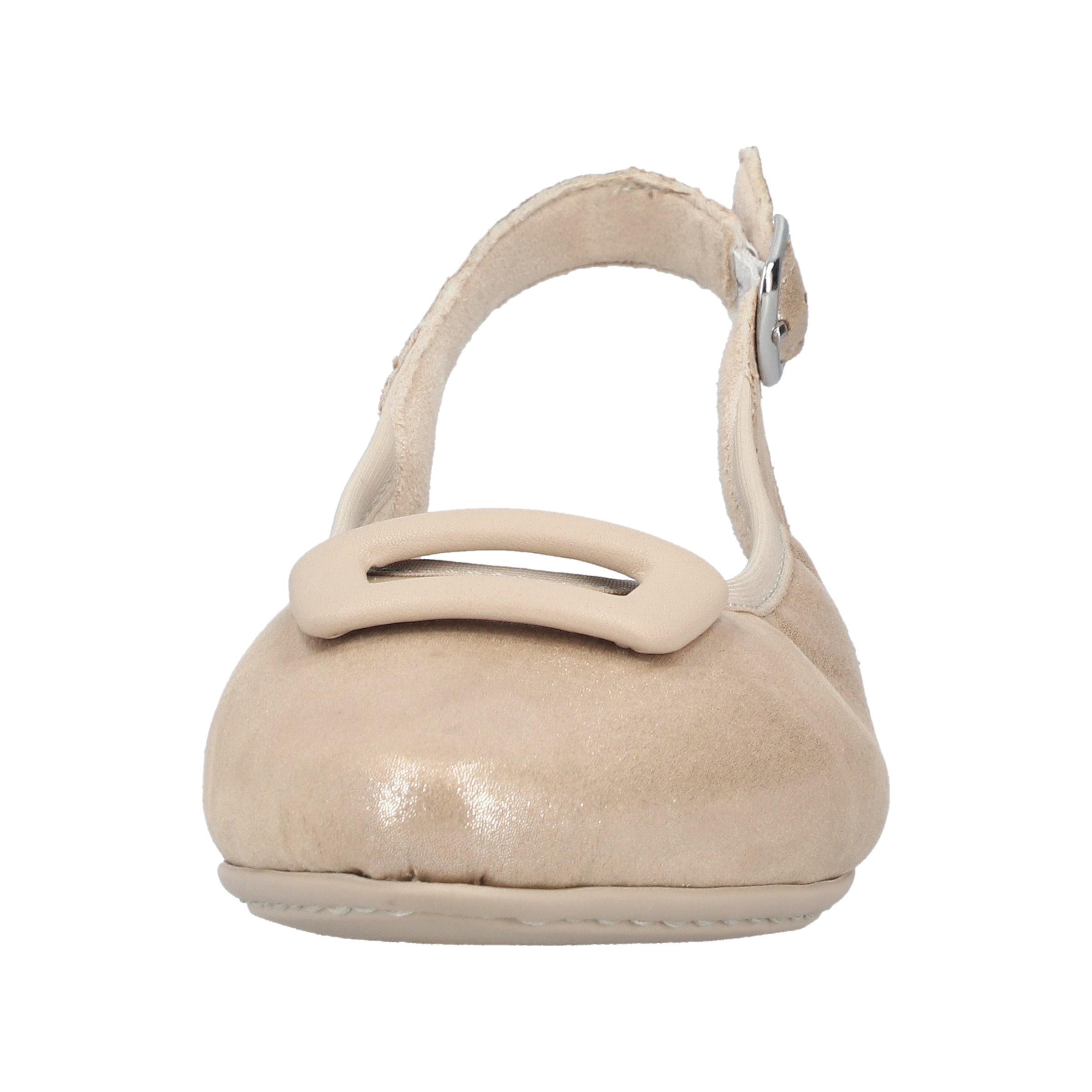 Rieker Ballet Flats with Strap in Beige