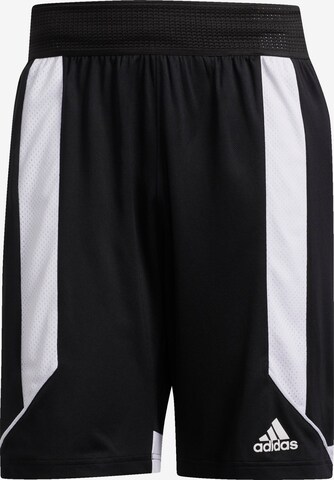 ADIDAS SPORTSWEAR Loose fit Workout Pants in Black: front