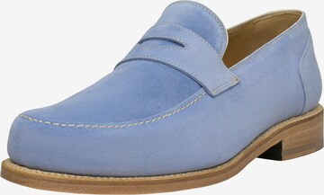 Henry Stevens Classic Flats 'Amelia PL' in Blue: front