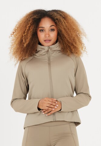Athlecia Outdoor jacket 'Ayanda' in Brown: front