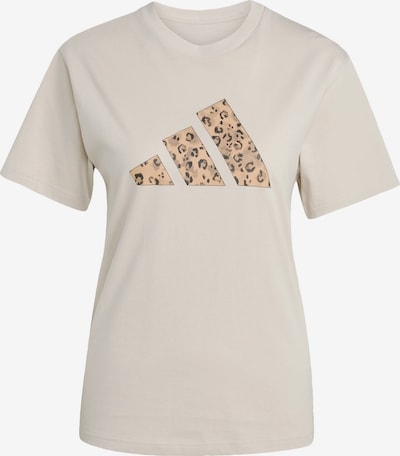 ADIDAS SPORTSWEAR Sporta krekls 'Animal Graphic', krāsa - cementpelēks / smilškrāsas / melns, Preces skats