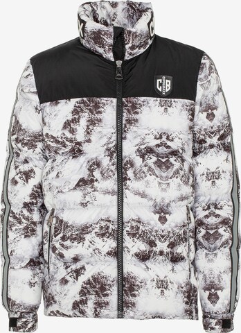 CIPO & BAXX Winter Jacket in Grey: front