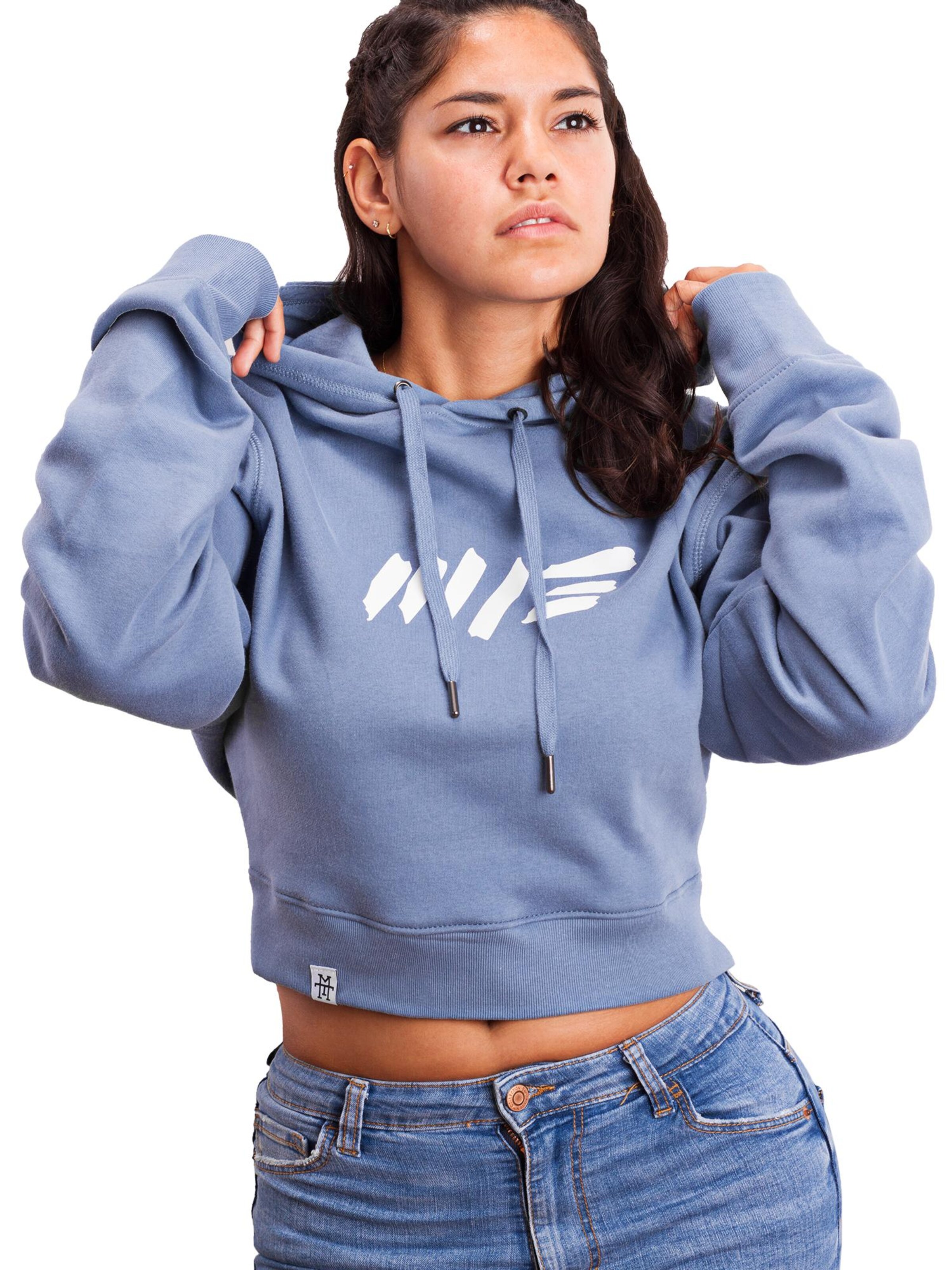 Manufaktur13 Sweatshirt 'Crop Hoodie'‌‌‌‌‌‌‌‌ in Lila