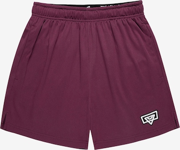 Bucketz Trousers in Red: front