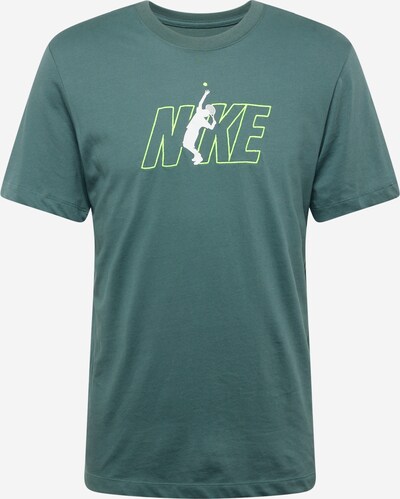 NIKE T-Shirt fonctionnel en vert clair / vert foncé / blanc, Vue avec produit