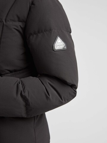 JACK1T Outdoorjas ' Black Star Extra Long Puffer Matt ' in Zwart
