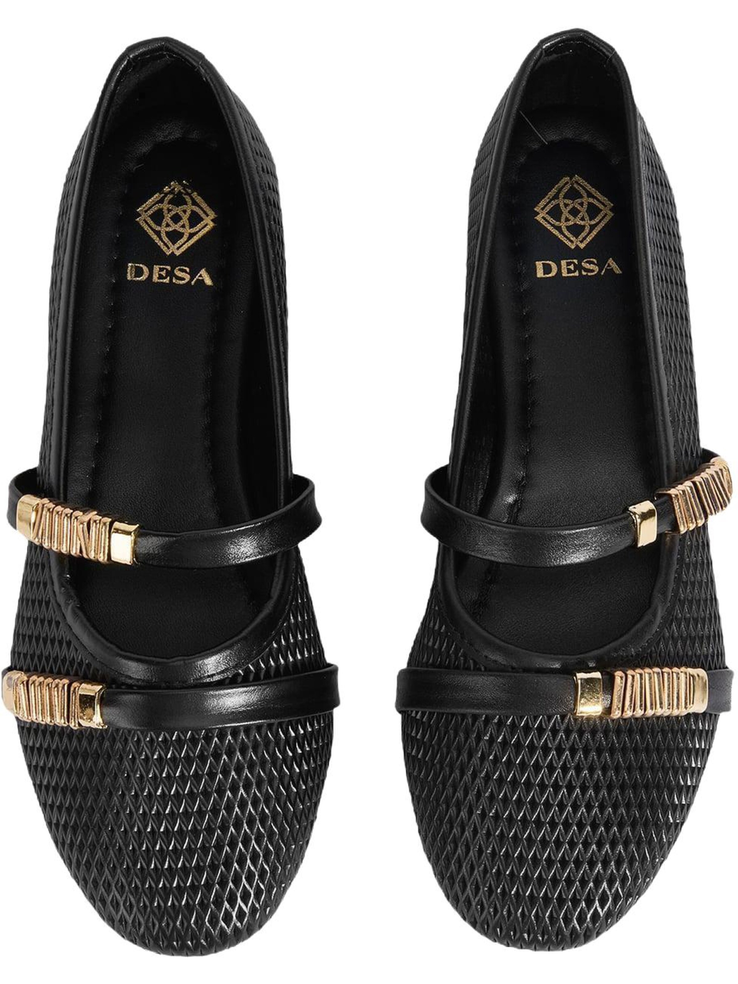 Desa Ballet Flats 'Ballettschuhe' in Black
