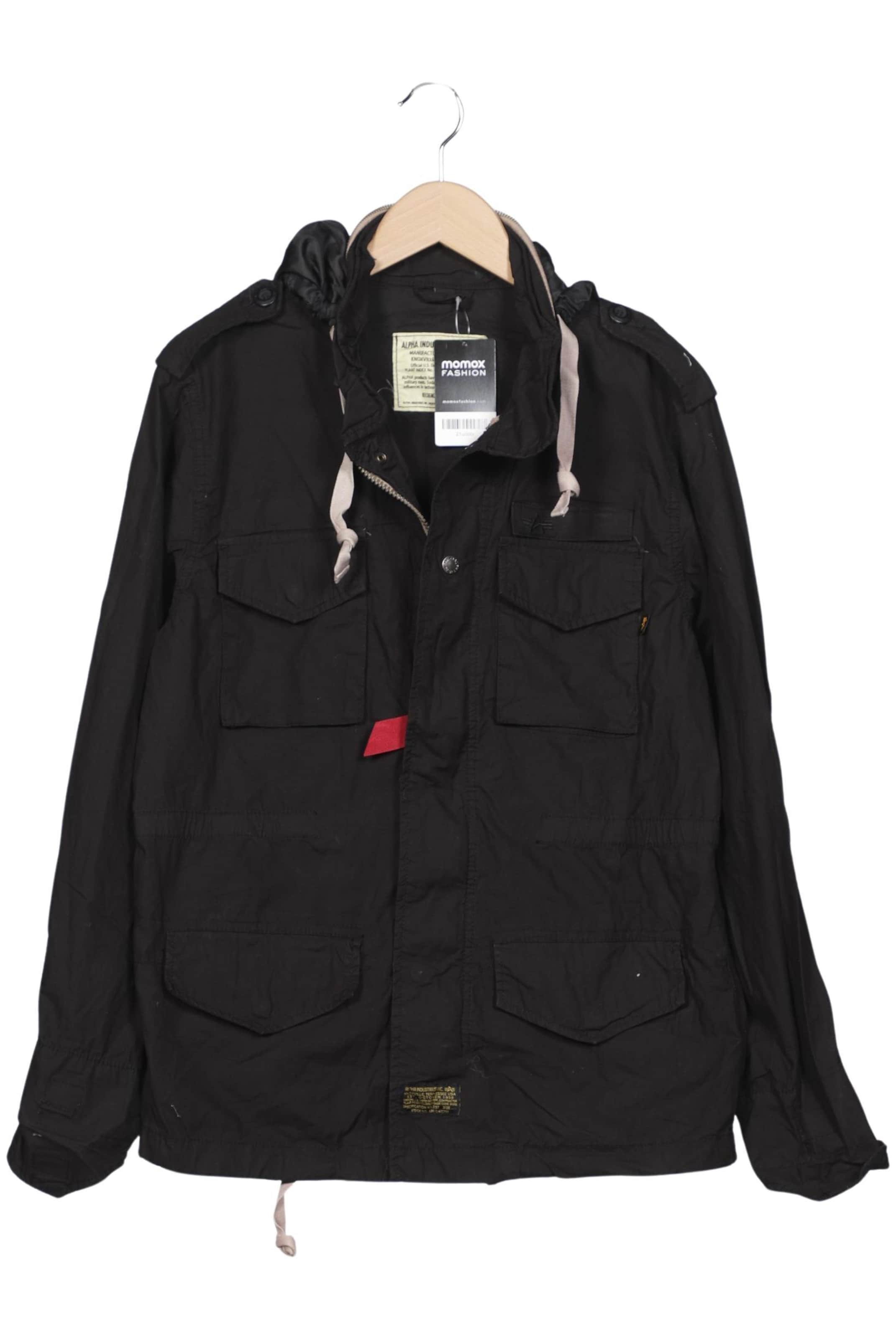 ALPHA INDUSTRIES Jacket & Coat in M in Black: front