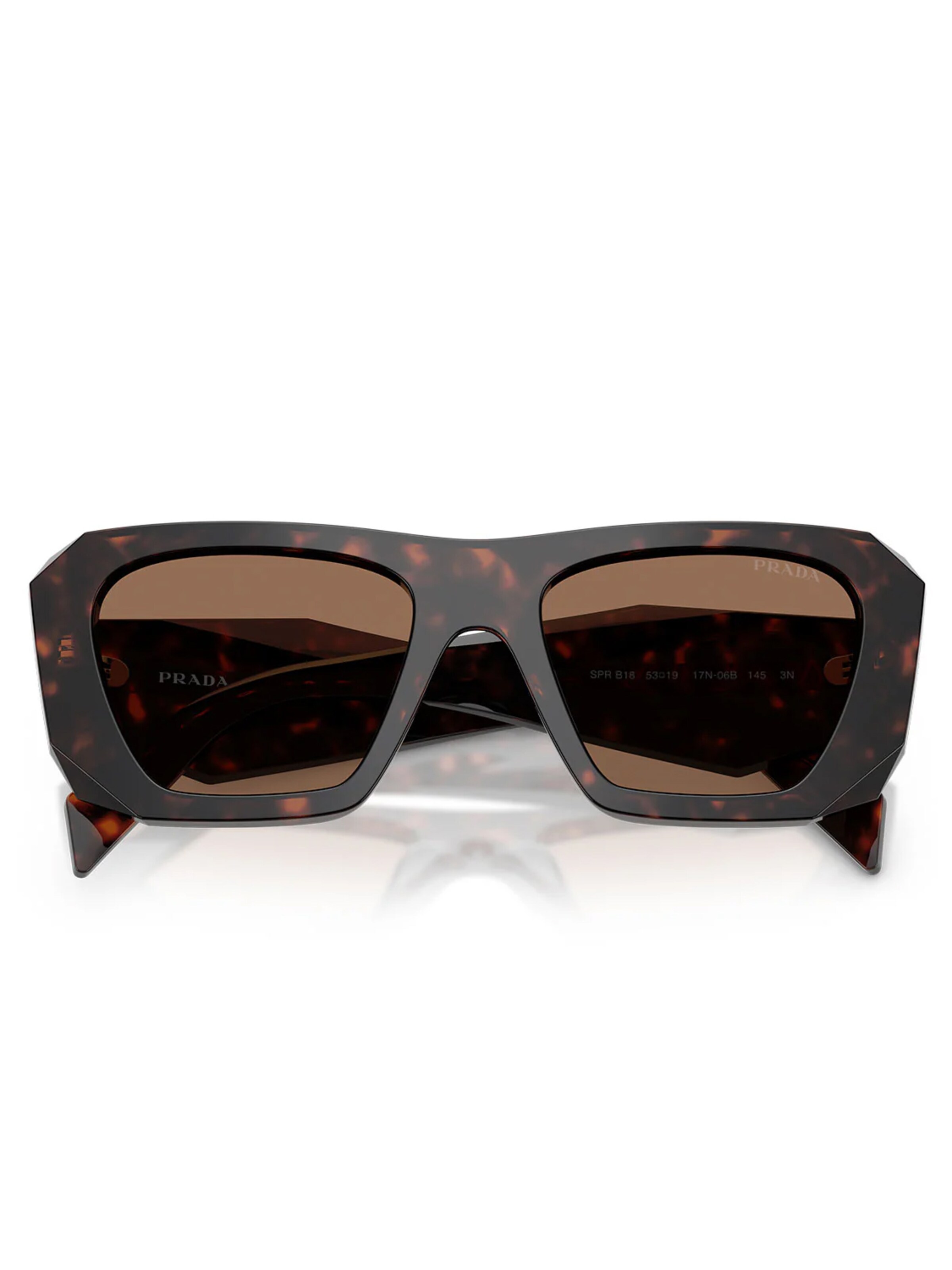 PRADA Zonnebril 'PRB18S 17N06B' in Bruin