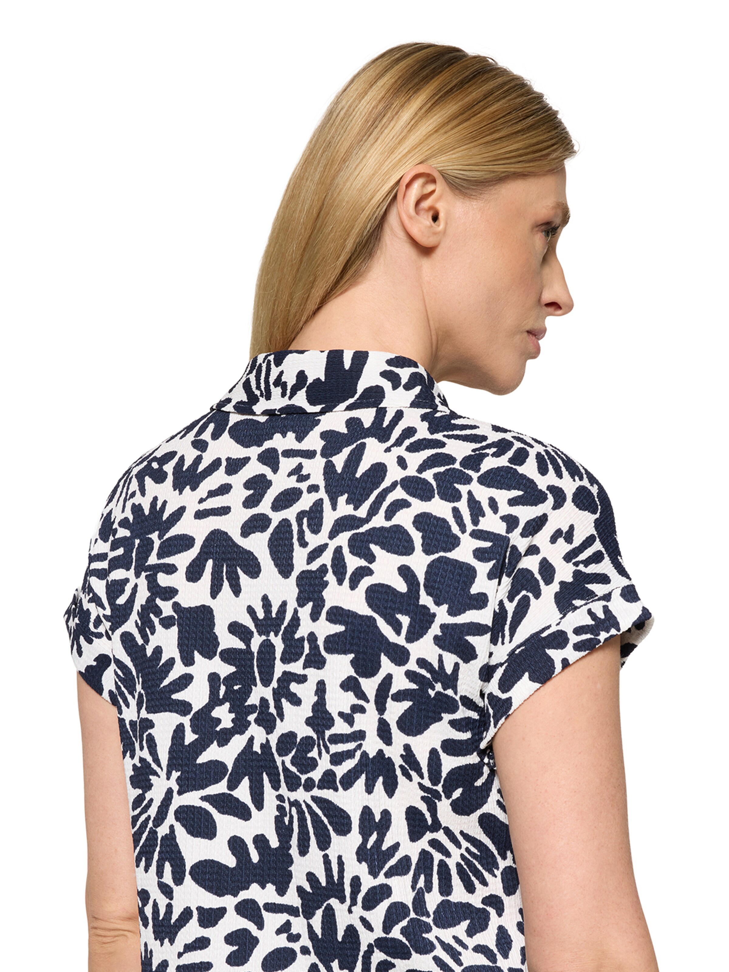 Cartoon Casual-Kleid mit überschnittenen Ärmeln in Blau