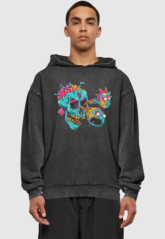Sweat-shirt 'Rick And Morty - Eyeball Skull' ABSOLUTE CULT en noir : devant