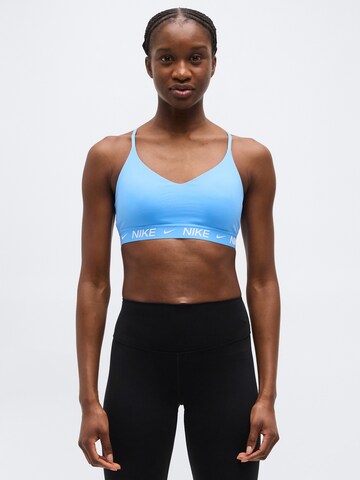 NIKE Бюстье Спортивный бюстгальтер 'INDY' в Синий: спереди