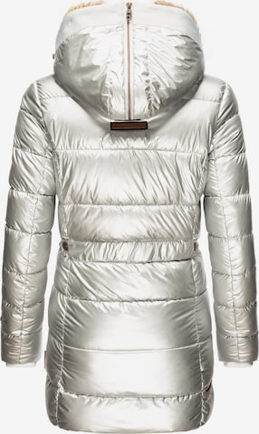 MARIKOO Winter Coat in Silver