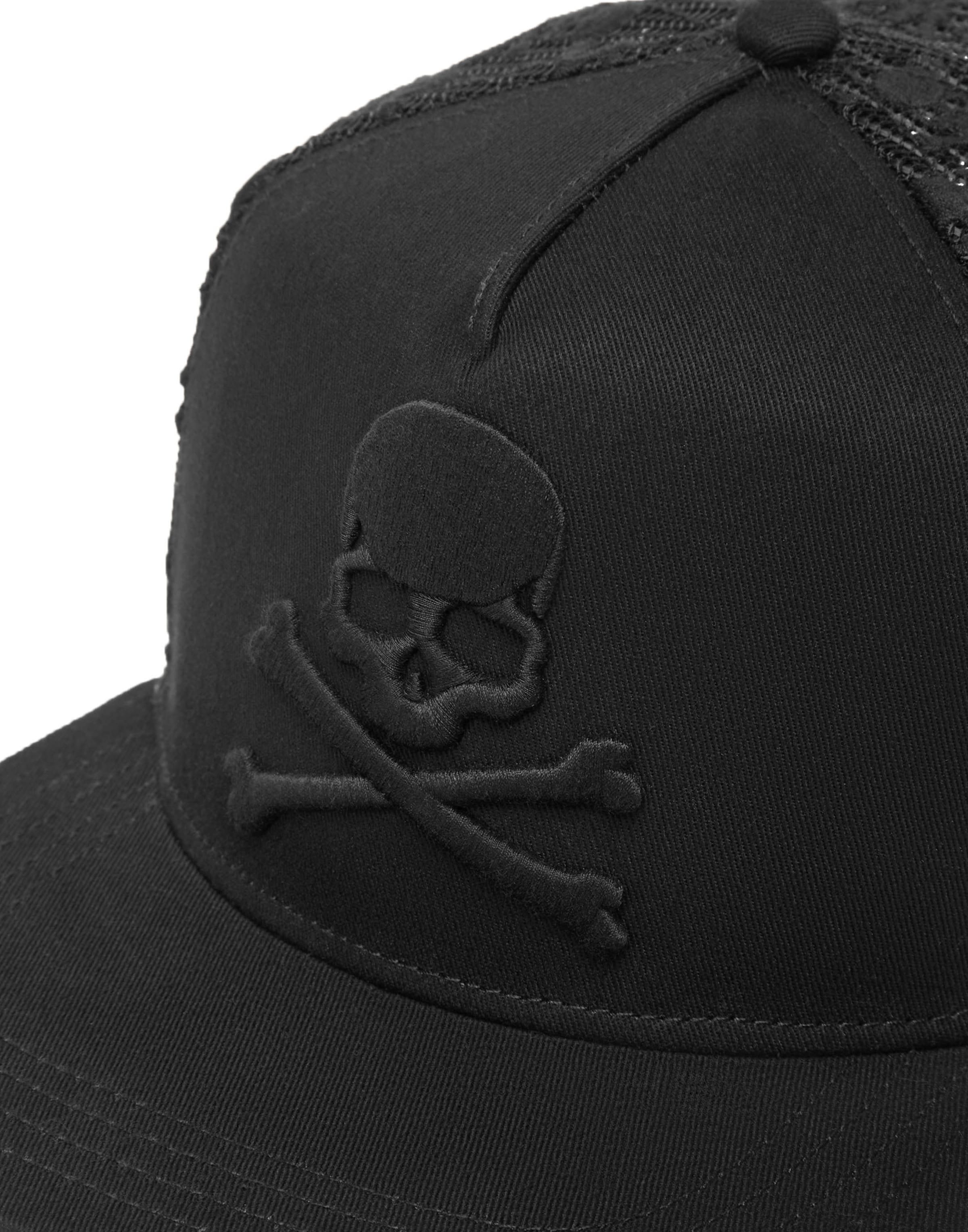 Philipp Plein Cap 'Skull&Bones' in Black