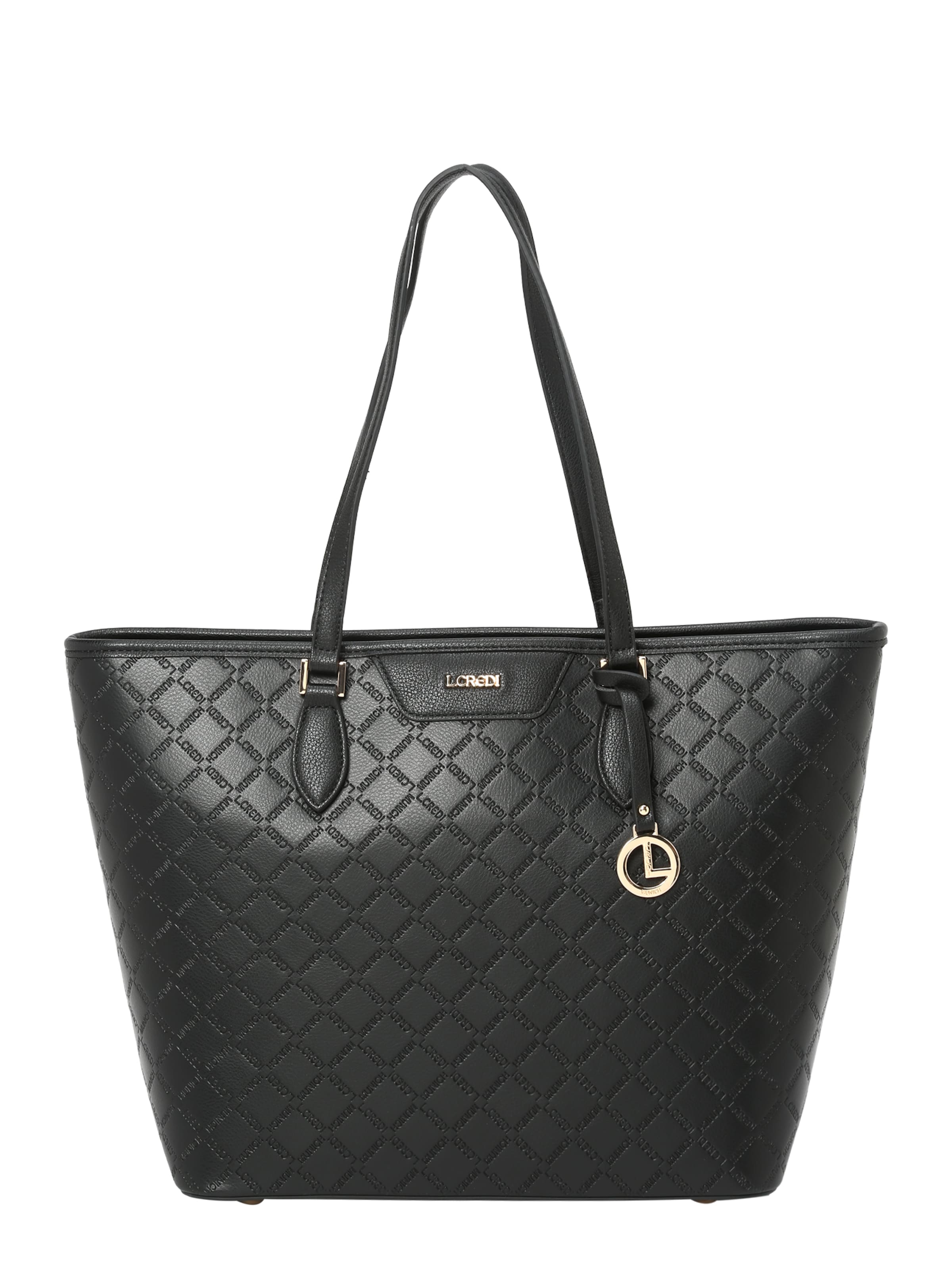 L.CREDI Shopper &#x27;Filiberta&#x27; in Zwart: voorkant