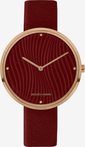 Jacques Lemans Analog Watch in Red: front