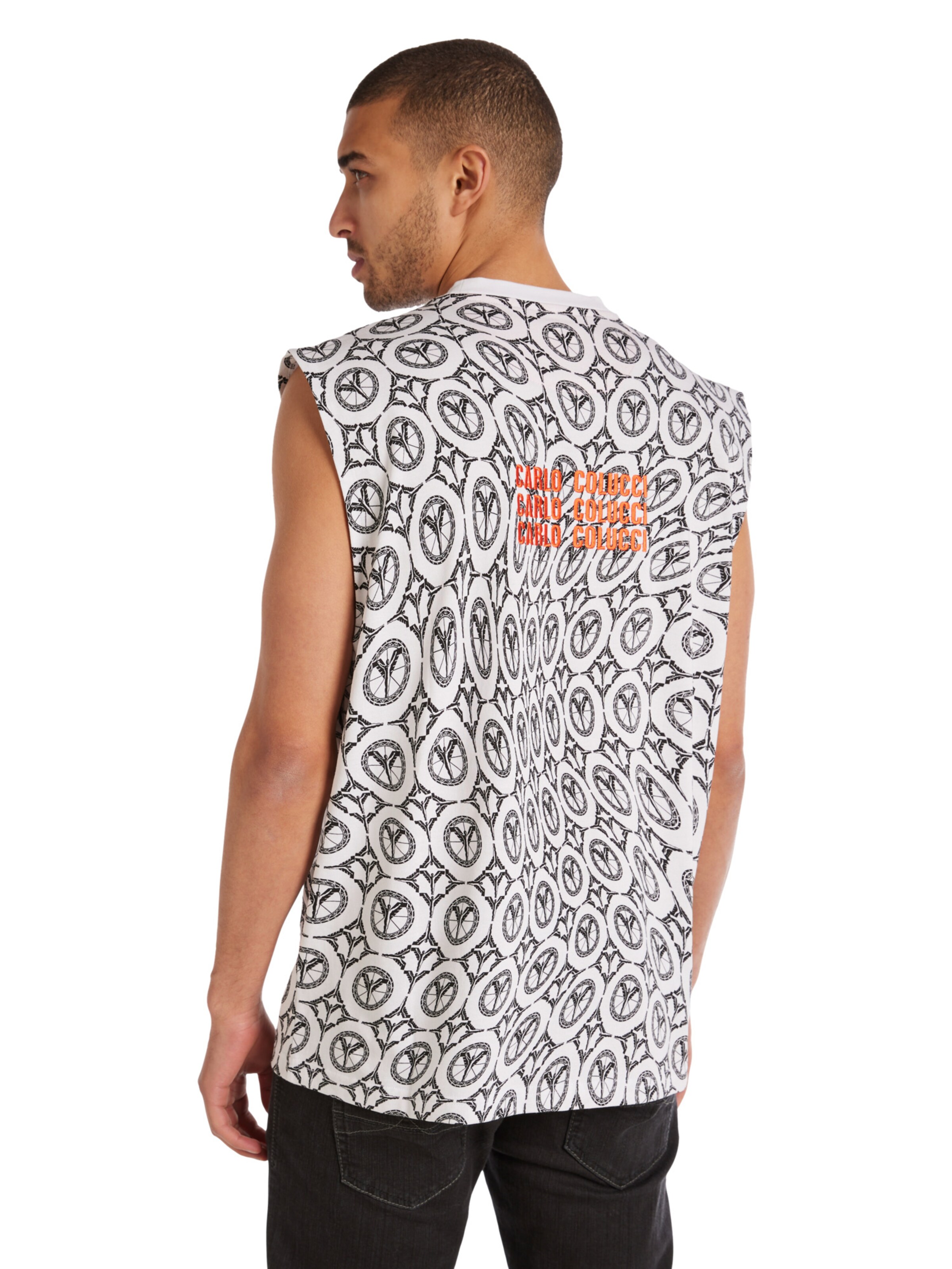 T-Shirt Carlo Colucci en mélange de couleurs