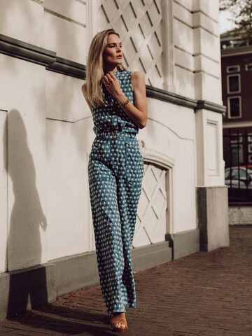 Honnête Atelier Flared Broek 'Paige' in Blauw