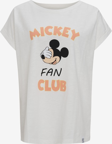 Recovered Shirt 'Mickey Mouse Fan Club' in Beige: voorkant