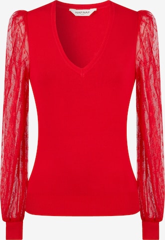 NAF NAF Sweater 'Kacy' in Red: front