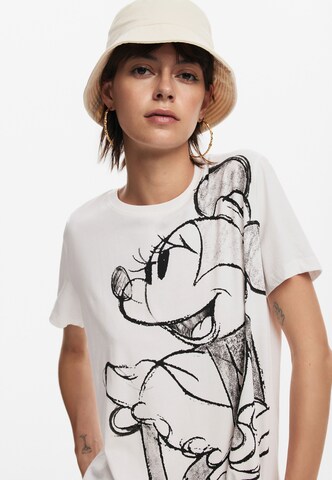 Desigual Shirt 'Minnie Mouse' in Weiß