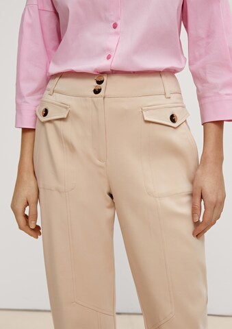 COMMA Tapered Pants in Beige