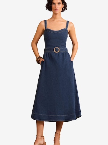 Abito di love & roses in blu: frontale