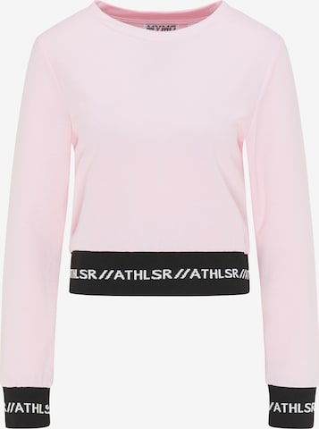 myMo ATHLSR Athletic Sweatshirt in Pink: front