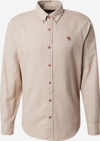 Abercrombie & Fitch Regular Fit Skjorte i beige: forside