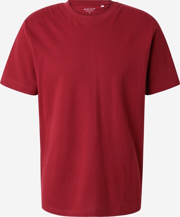 T-Shirt TOM TAILOR en rouge : devant