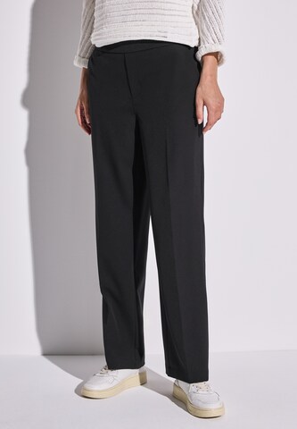 STREET ONE Loose fit Pants in Black: front