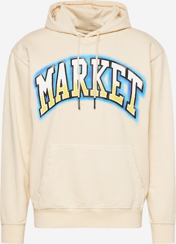 Sweat-shirt MARKET en beige : devant