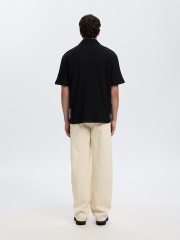 SELECTED Comfort Fit Skjorte i sort