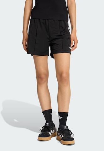 ADIDAS ORIGINALS - Loosefit Calças 'Firebird Classic' em preto: frente