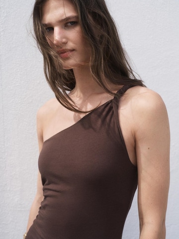 MANGO Dress 'CUBA' in Brown