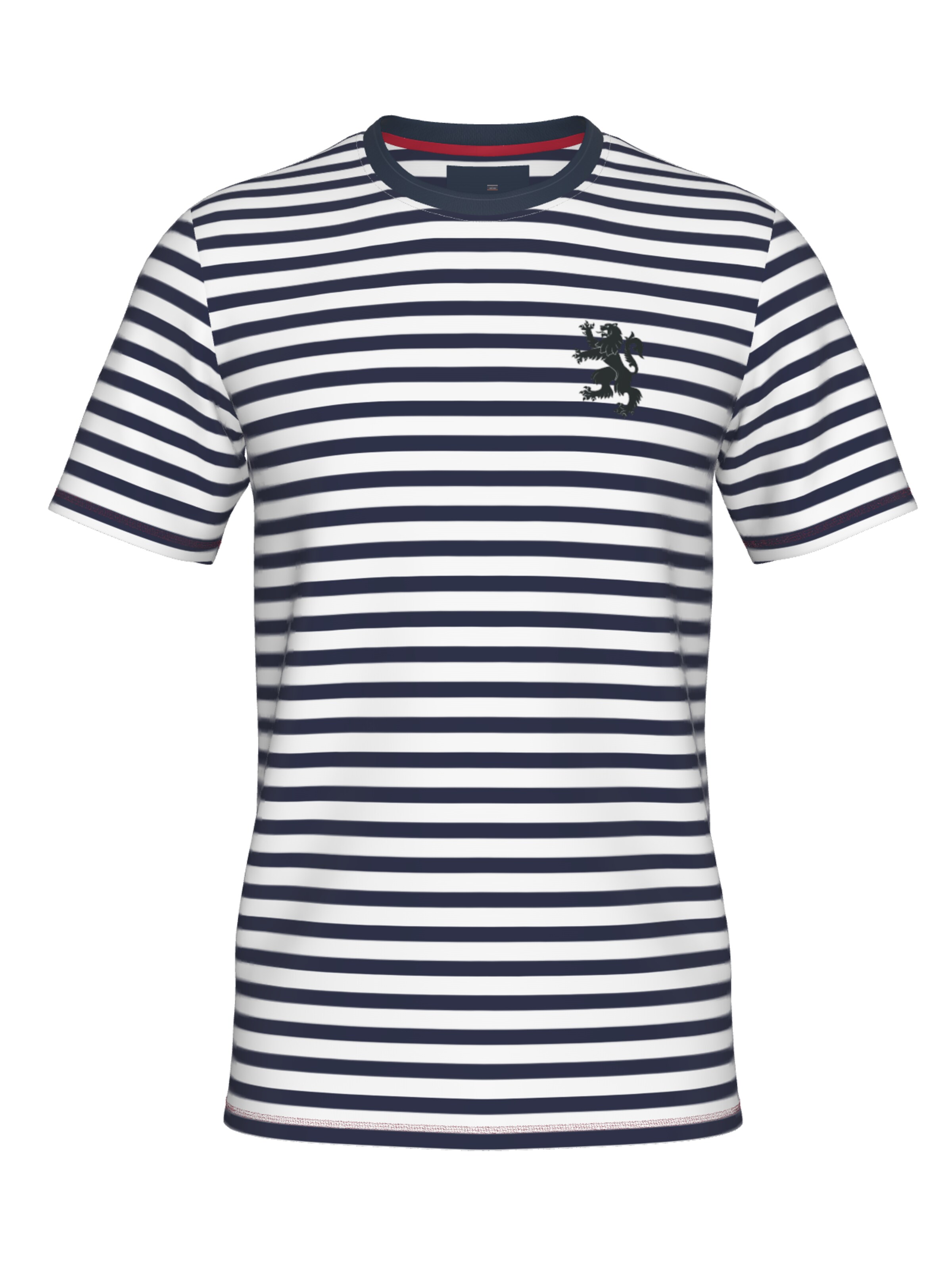 Maglia funzionale 'Line One Rundhals T-Shirt mit Print' di Line One in blu: frontale