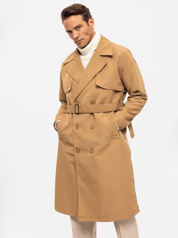 Manteau mi-saison Antioch en beige : devant