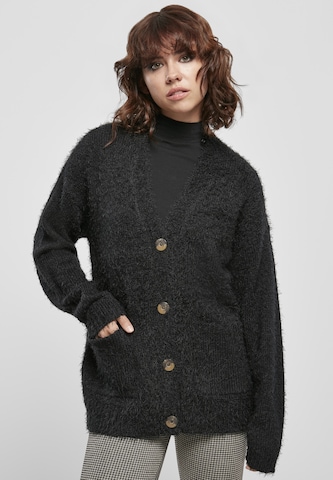 Cardigan Urban Classics en noir : devant