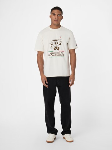 T-Shirt 'Navigli Caffé' FILA en blanc