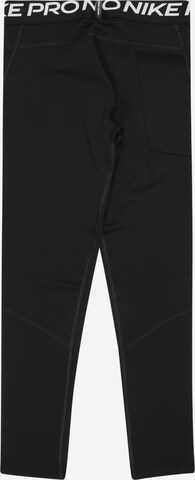 NIKE Skinny Workout Pants 'Pro Warm' in Black