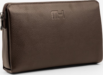 Moneyhold Clutch 'Compact' in Braun: Vorderseite