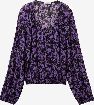 TOM TAILOR DENIM Blouse in Purple: front