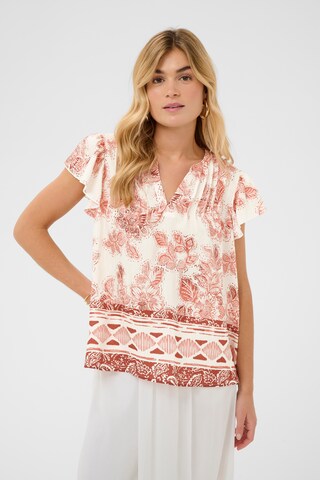 Cream - Blusa 'CRJessie' em bege: frente