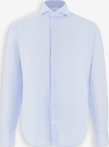 Boggi Milano Trachtenshirt in Blau: Vorderseite